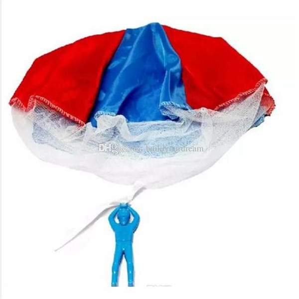 Parachute Launcher Sky Diver With Figure Soldier Kids Children Outdoor Sport Play Toy DHL Free 100pcs aa121-127 011707