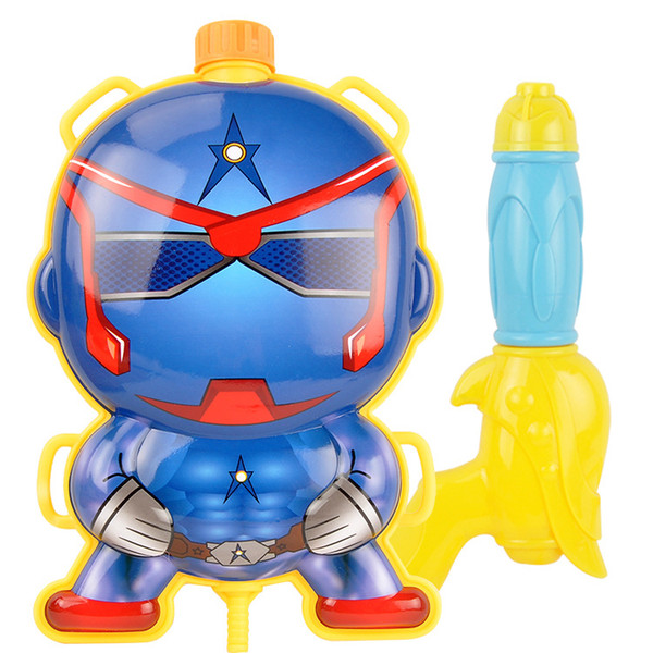 Colorful cartoon characters of animal characters water gun