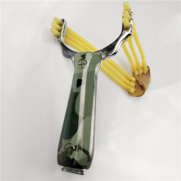 Popular Powerful Sling Shot Aluminium Alloy Slingshot Camouflage Bow Catapult Outdoor Hunting Slingshot Hunt Tool Accessories