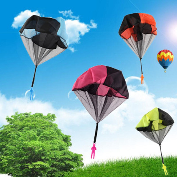Mini Light Play Parachute Toys Hand Throwing kids For Children Outdoor Games Soldier Outdoor Sports Educational Toys Kids 2Pcs