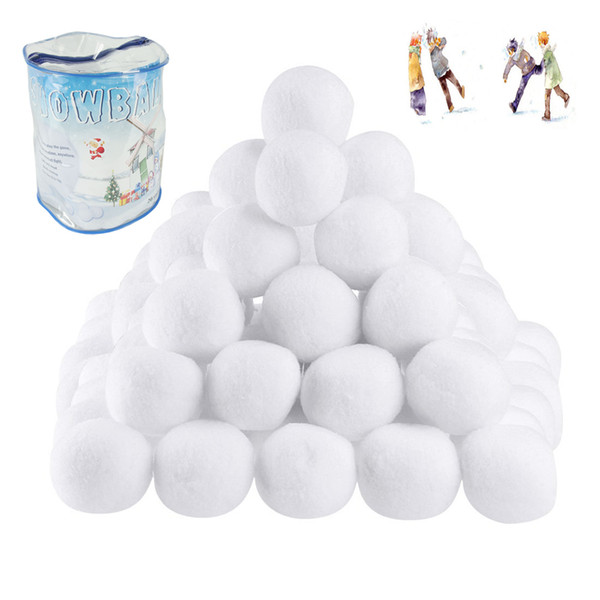 Indoor Snowball Fight Christmas Gift Snowball Plush Toys Ball 20pcs/Barrel FIGHTING SNOW BALL