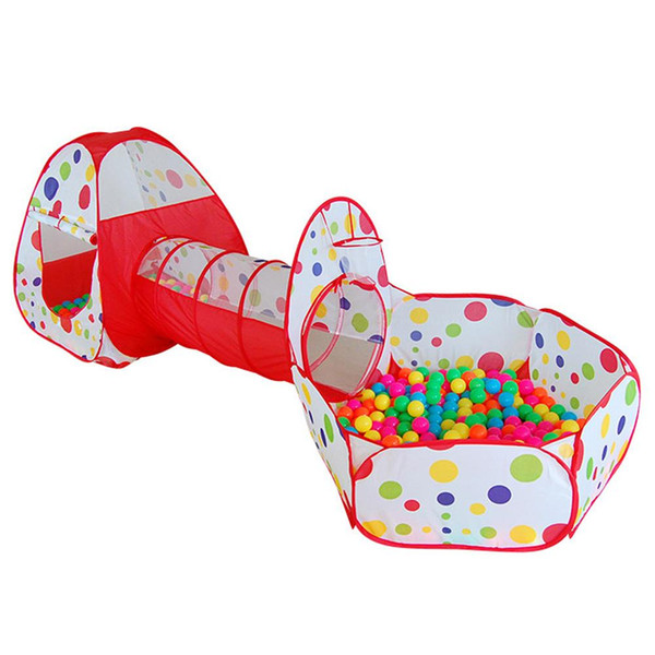 Wholesale-Kids Playing Tent Pipeline Crawling Huge Game Play House Baby Play Yard Ocean Ball Pool K5BO