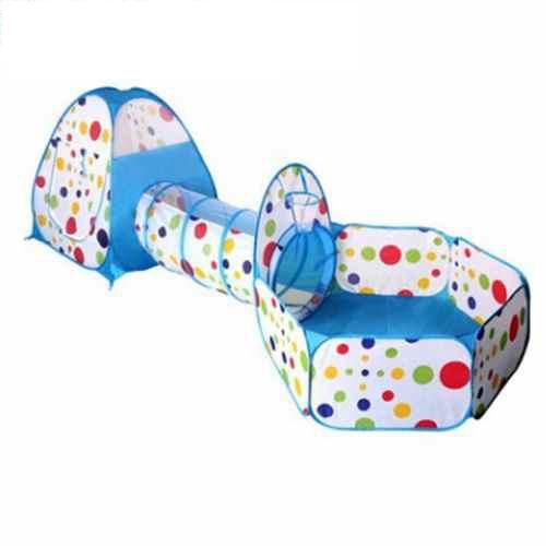 FlyingTown 3 In 1 Kids Tent for children Pipeline Crawling Huge Game Yard Ball Pool lodge FASHION Toy tents