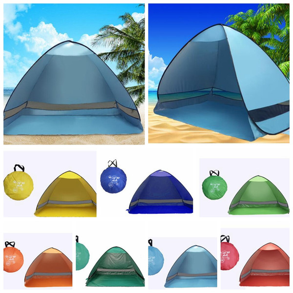 Outdoor Sun Shade Camping Tent Hiking Beach Tent Automatic Portable Pop Up Beach Outdoor Summer Tent LJJK1008