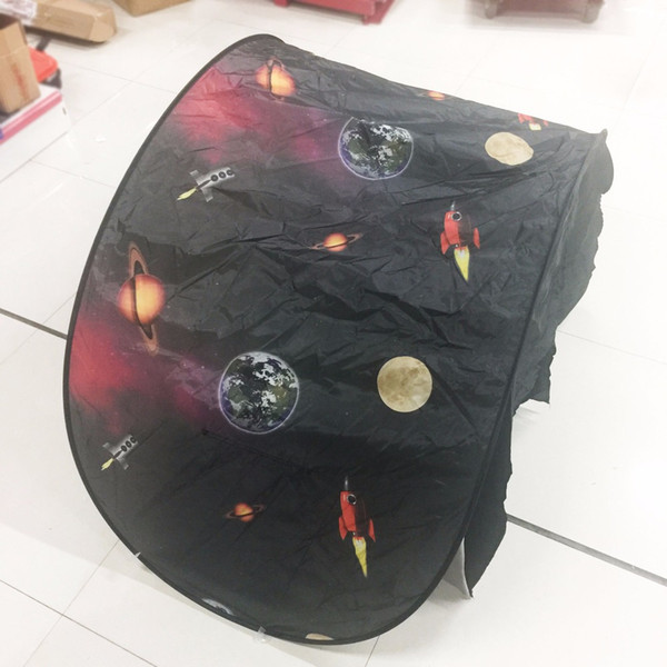 folding boy girl Children kids dream tents Star tent Winter Snow Starry and spaceship size 80*230cm without led light 3colours
