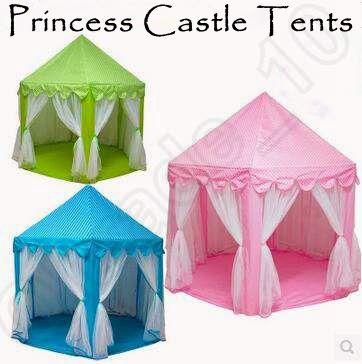 3 Colors INS Kids Portable Toy Tents Princess Castle Play Game Tent Activity Fairy House Fun Indoor Outdoor Sport Playhouse CCA5396 10pcs