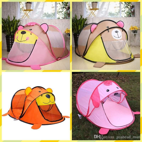 Cartoon Kids Pop Up Play Tents Foldable Play Tents with Carry Bag Camping Play House for Toddler Kids