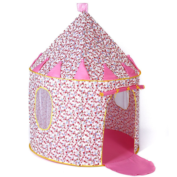 Dalosdream Polyester castle Tent Princess Playhouse Indoor Outdoor Pop-up Birthday Christmas Gift