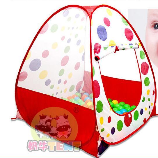 Children Kids Play Tents Outdoor Garden Folding Portable Toy Tent Indoor&Outdoor Pop Up Multicolor Independent House