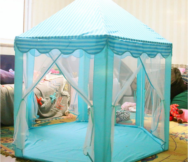2017 INS Children Portable Toy Tents Princess Castle Play Game Tent Activity Fairy House Fun Indoor Outdoor Sport Playhouse Toy Kids Gifts