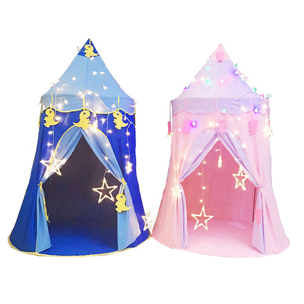 Children Kids Play Tents Outdoor Folding Portable Toy Tent Indoor Outdoor Hexagonal castle Princess Prince wigwam Yurts B11