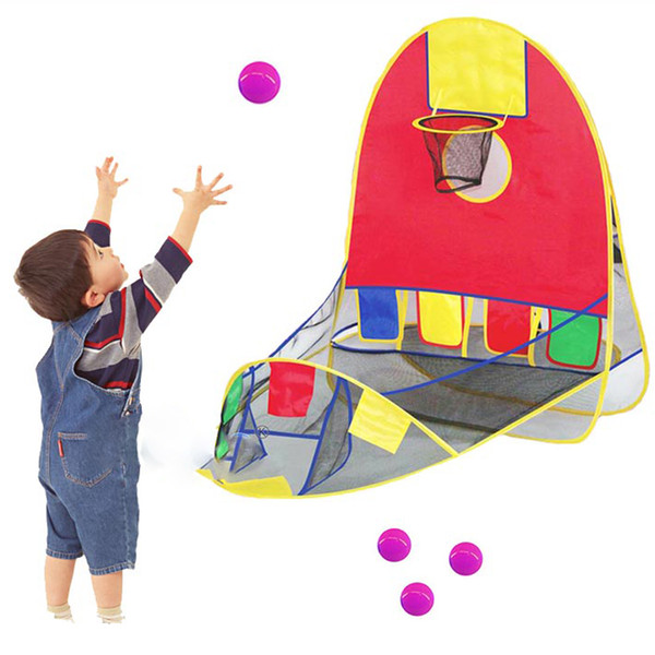 Ball Tent Play House Basketball Basket Tent Ocean Ball Pool Outdoor Indoors Sport Kids Toys Beach Lawn Play Tent Scoring