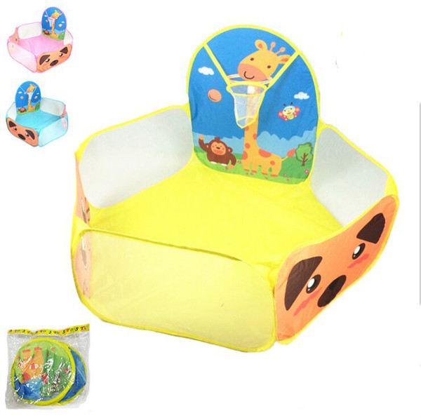 Toys Tunnel Tent giraffe Cartoon Game Big Space Ball Pits Portable Pool Foldable Children Outdoor Sports Educational Toys