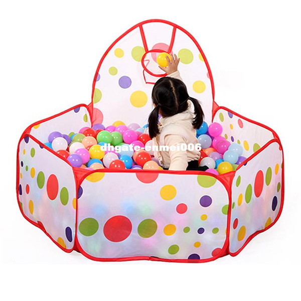 Large Children Kid Ocean Ball Pit Pool Game Play Tent with Ball Hoop Indoor Outdoor Garden Playhouse Kids Tent