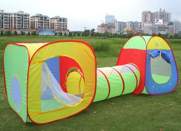 New tunnel design~kids Play tent Children Folding Game Room PLAYHOUSE free shipping