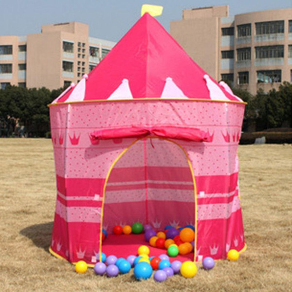 HOT Castle Kid Child Baby Play Tent Fun Playhouse Outdoor Indoor Tent Den Pink shipping