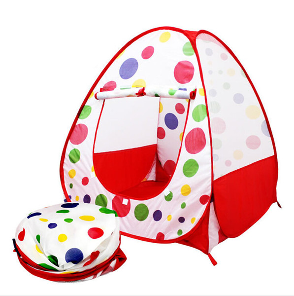 Children Kids Play Tents Outdoor Garden Folding Portable Toy Tent Indoor&Outdoor Pop Up Multicolor Independent House