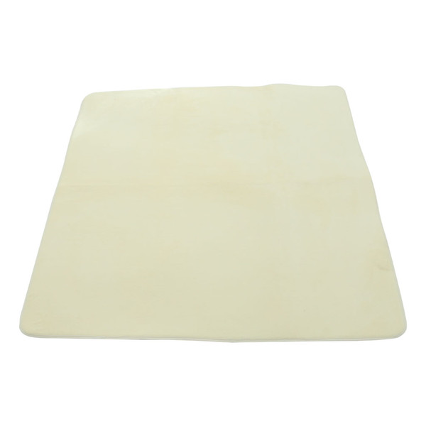 1.2M Soft Coral Fleece Kids Baby Indoor Playhouse Tent Carpet Rug Pad Bedroom Cushion Floor Activity Toy -Square White