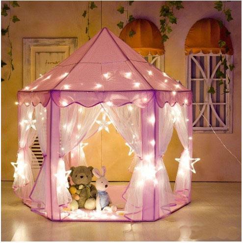Children Portable Toy Tents Princess Castle Play Game Tent Activity Fairy House Fun Indoor Outdoor Sport Playhouse Toy Kids Gifts
