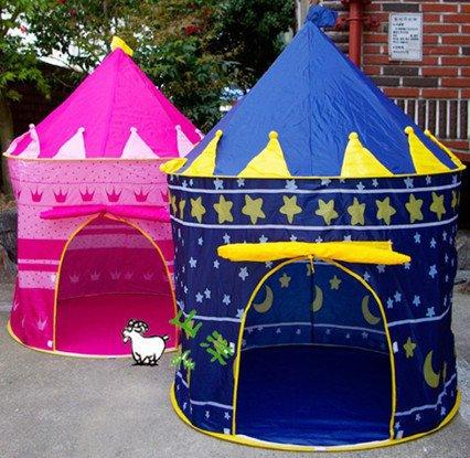 Children Beach Tent Prince and Princess Palace Castle Children Playing Indoor Outdoor Toy Tent Game House Free 