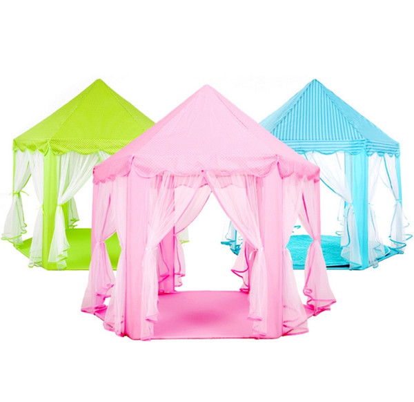 INS Children Portable Toy Tents Princess Castle Play Game Tent Activity Fairy House Fun Indoor Outdoor Sport Playhouse Toy Kids Gifts