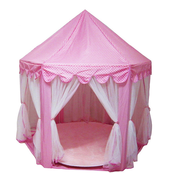 2018 New Play Tent Portable Foldable Princess Folding Tent Children Castle Play House Kids Gifts Outdoor Toy Tents For Kid