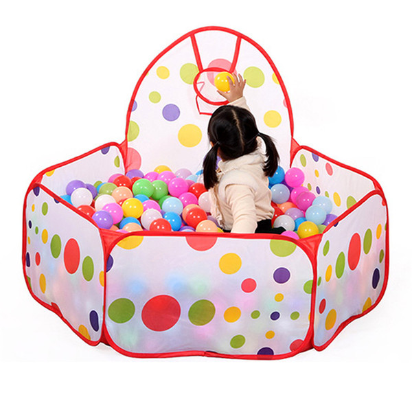 Large Children Kid Ocean Ball Pit Pool Game Play Tent with Ball Hoop Indoor Outdoor Garden Playhouse Kids Tent