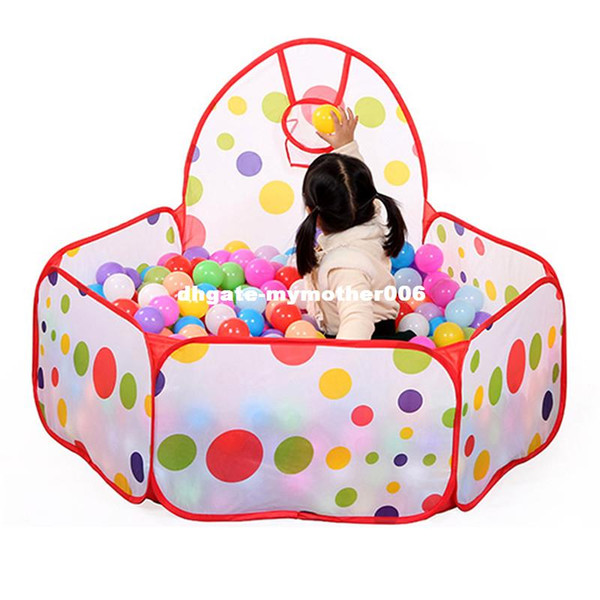 Large Children Kid Ocean Ball Pit Pool Game Play Tent with Ball Hoop Indoor Outdoor Garden Playhouse Kids Tent