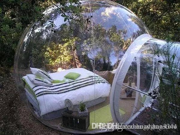 5*3m clear bubble house hotel,inflatable marquee outdoor tent party tents, lawn bubble tents,3-4 person outdoor camping dome tent