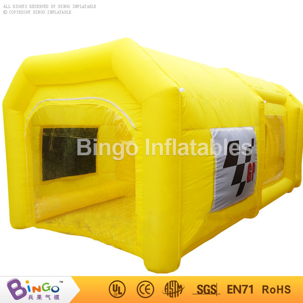 Commercial portable paint booth 6*3*2.5MH inflatable spray booth car paint for car used with filter system toys tent