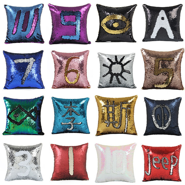 2017 new high precision double color sequins, wholesale Euclidean, European mermaid bead piece pillow cushion cushion