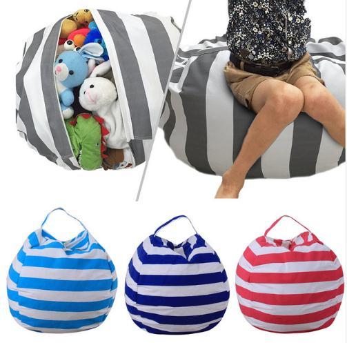 Creative Modern Storage Stuffed Animal Storage Bean Bag Chair Portable Kids Clothes Toy Storage Bags c400