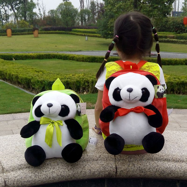 New Stuffed Animals Panda Cartoon Plush Toys Backpack Kids Gift 6 Colors Option