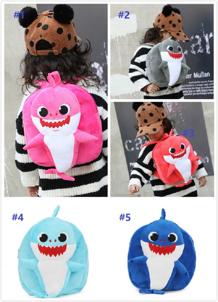 Cartoon 3D PinkFong Plush Backpack School Bag Girl Boy Kids Children School Bags baby Shark Backpacks Baby Infantil Escolar Mochilas