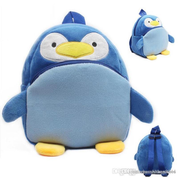 New Arrival Cute Animal Penguin Plush Backpackers Children School Bags Kids Birthday Christmas Gifts