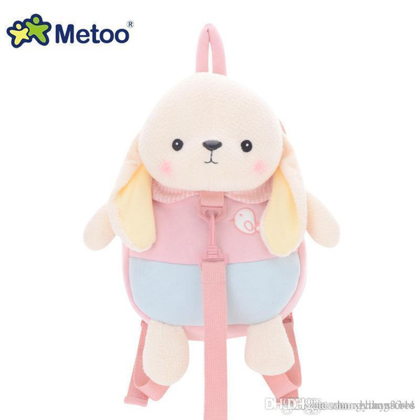 30cm Metoo Stuffed Plush Animal Kids Baby Bags Cartoon Doll Toy Children Shoulder Bag for Kindergarten Rabbit Plush Backpacks