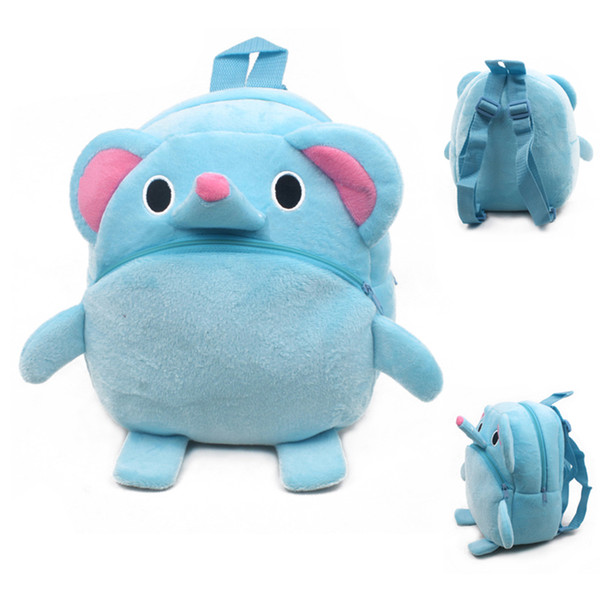 Cartoon Plush Elephant Backpack Toys Shoulder Bag School Bag Kindergarten Kids Baby Backpacks For Boys Girls Brinquedos 40B0016