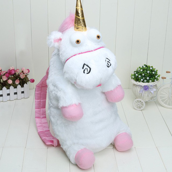 Big 55cm Unicorn Plush Backpack Baby Kids Soft Stuffed Licorne Peluche Toys Cartoon Plush Backpacks Mochila Bags Children Birthday Gifts