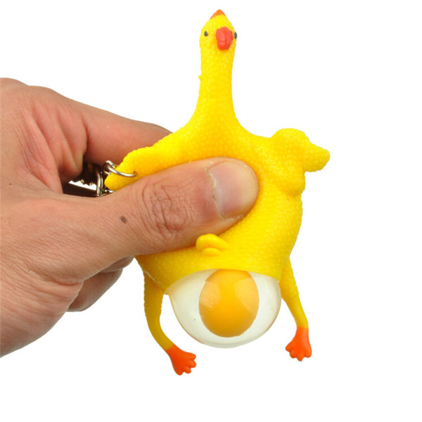 Funny Novelty Splatter Vent Eggs Toys Squeeze Chicken Decompression Splat Egg Venting Ball Anger Stress Reliever Ball Relief Toy