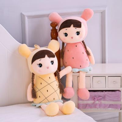 Cute fun fruit doll cute electric embroidery plush toys creative children dolls girl pillow a hair