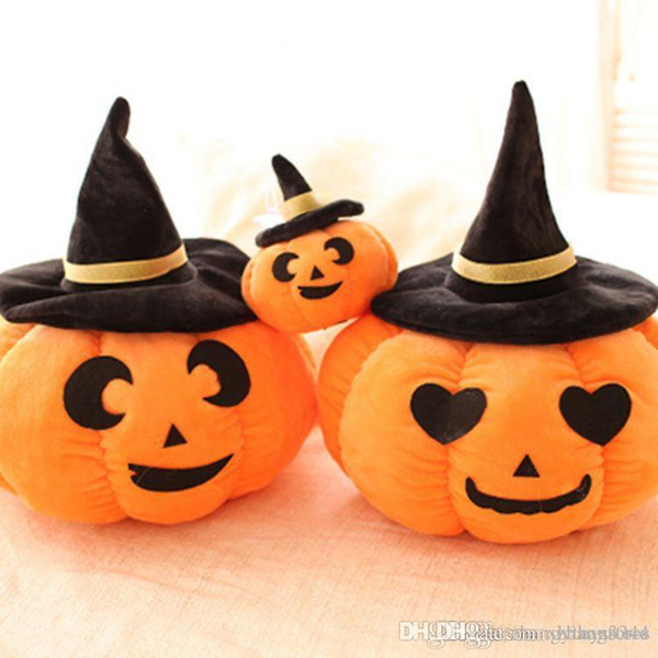 httoy Wholesale- Funny Pumpkin Pillow Creative Plush Toys Cute Pillow Dolls Dolls Halloween Gifts Children Toys