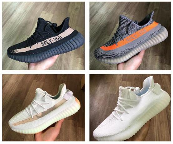 2019 Static Butter SESAME 350 V2 Running Shoes Blue Tint Semi Frozen Yellow Zebra Cream Triple Beluga Sport Trainers Sneakers