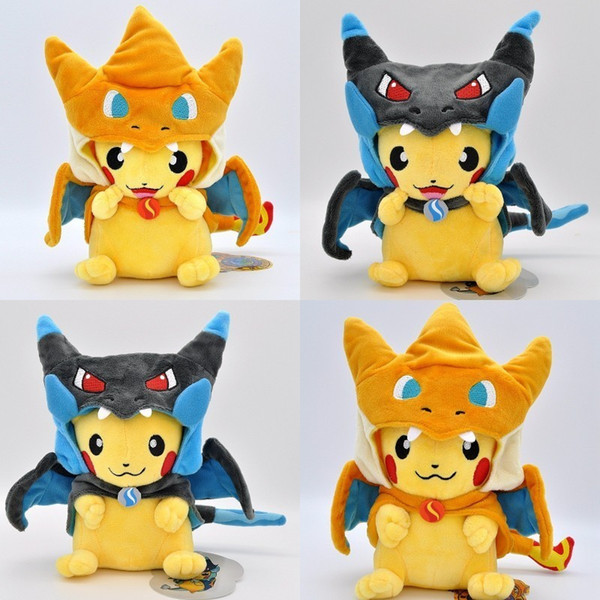 23cm Cosplay Plush Dolls Toys Children Charizard XY Magikarp Plush Dolls Toy Cloak Plush Doll Stuffed Best Gift Soft Toys