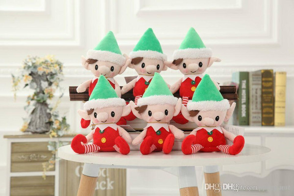 hxltoystore Christmas Santa Elf Plush Toys Best Chrismas Gifts For Children Christmas Party Decorations Toys 25-30cm