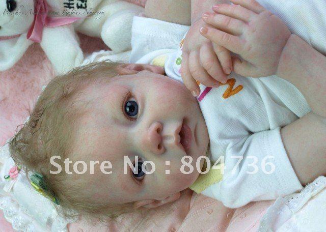 Wholesale - Reborn Baby doll kit -Vinyl head ,3/4 arms and legs for 20-22