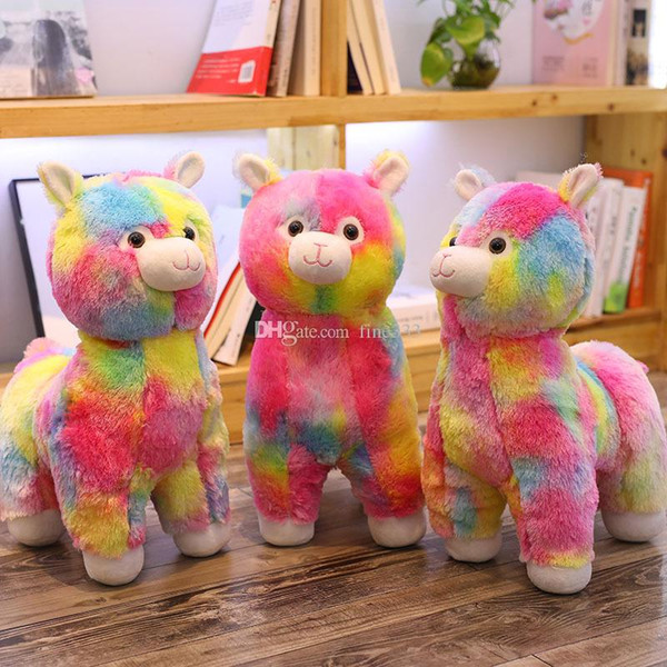 Tik Tok Hot Rainbow Alpaca Doll Camel Plush Doll Children Stuffed Toy Stuffed Doll Gifts For Birthday Party