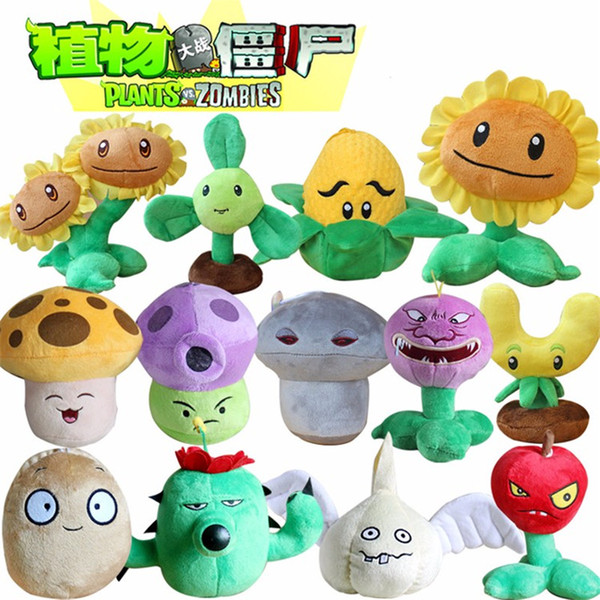 13pcs/lot 13-20cm Plants Soft Stuffed Plush Toys Games PVZ Plush Doll for Kids Gift