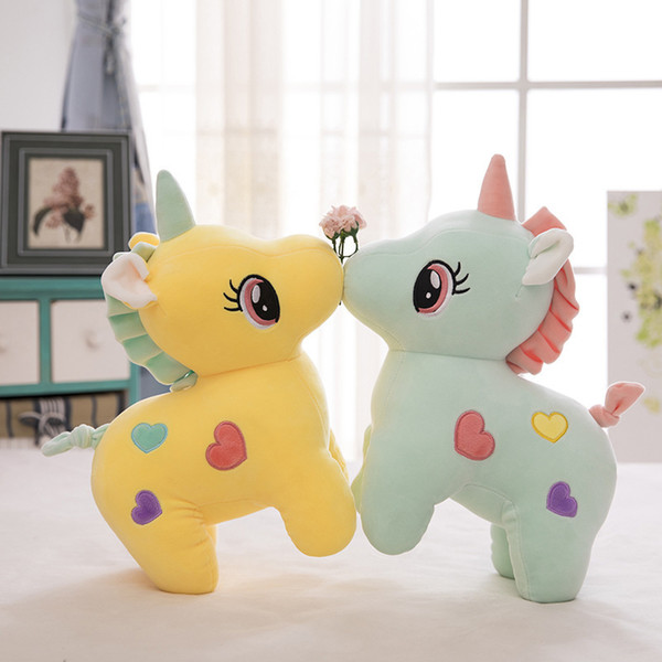 2019 cute unicorn doll horse plush toy children plush toy Christmas gift boy girl