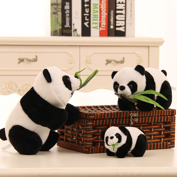 10 CM Fshion Decoration Plush Dolls Cute Simulation animal cute bamboo leaf panda doll plush Toys