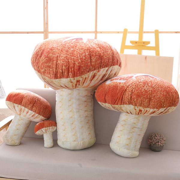 20cm Realistic Kids Mushroom Plush Toy Baby Vegetable Doll Children picking Birthday Gift Home Shop Decor Pillow Cushion